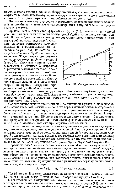 Коэффициент В в этой эмпирической формуле следует полагать равным 5,2, если скорость ветра V выражается в метрах в секунду (г = 10 м).