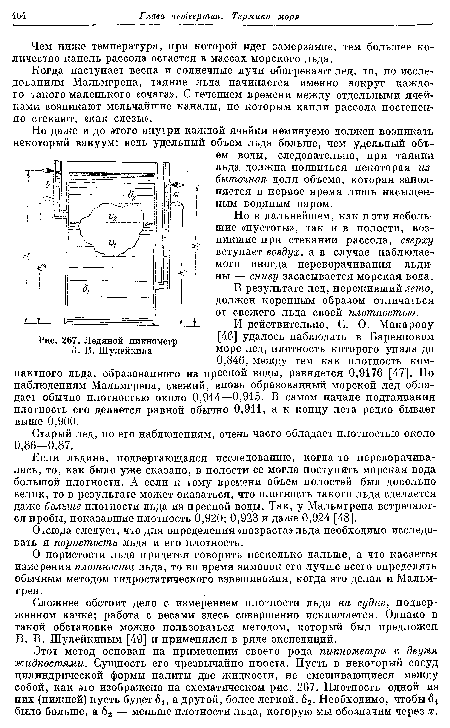 Ледяной пикнометр В. В. Шулейкина