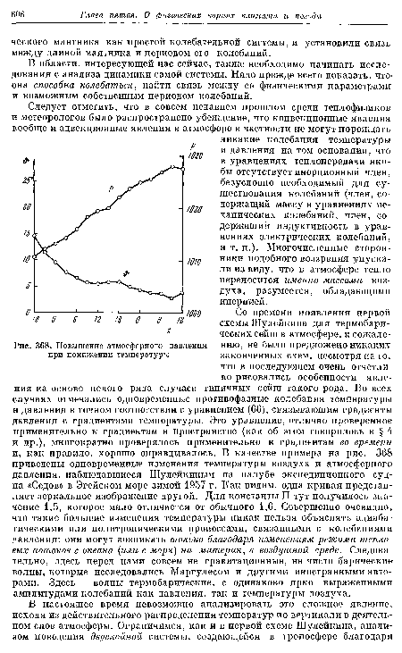 Повышение атмосферного давления нию, не было предложено никаких при понижении температуры	законченных схем, несмотря на то,