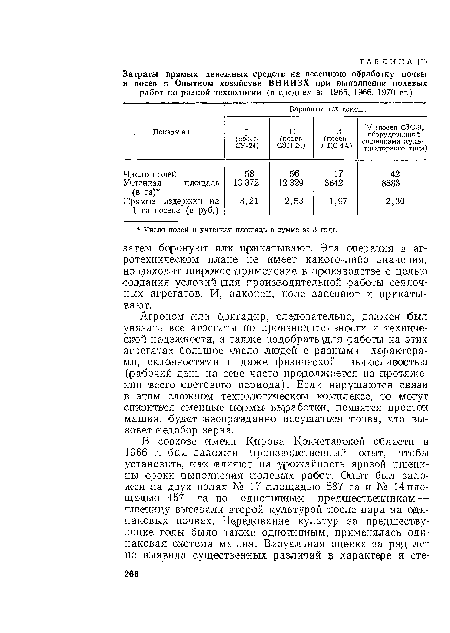 Агроном или бригадир, следовательно, должен был увязать все агрегаты по производительности и технической надежности, а также подобрать для работы на этих агрегатах большое число людей с разными характерами, склонностями и даже физической выносливостью (рабочий день на севе часто продолжается на ¡протяжении всего светового периода). Если нарушаются связи в этом сложном технологическом комплексе, то могут снизиться сменные нормы выработки, появятся простои машин, будет неоправданно иссушаться почва, что вызовет ¡недобор зерна.