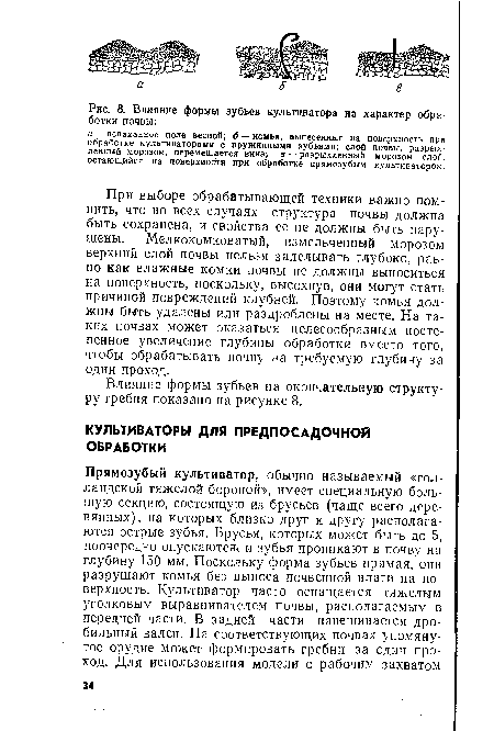 Влияние формы зубьев на окончательную структуру гребня показано на рисунке 8.