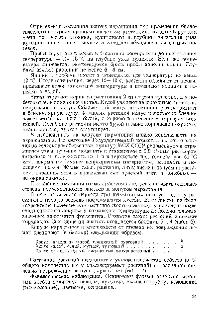 Фенологические наблюдения. Основными фазами развития зерновых хлебов являются: всходы, кущение, выход в трубку, колошение (выметывание), цветение, созревание.