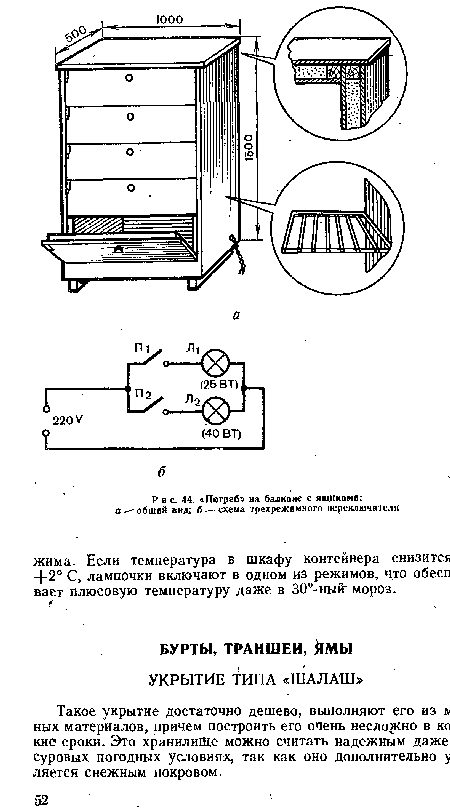 Погреб» на балконе с ящиками