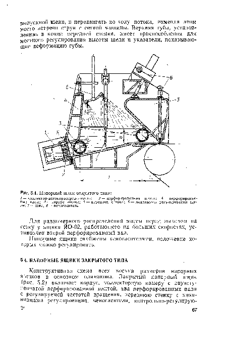 Открытый напорный ящик (деревянный)