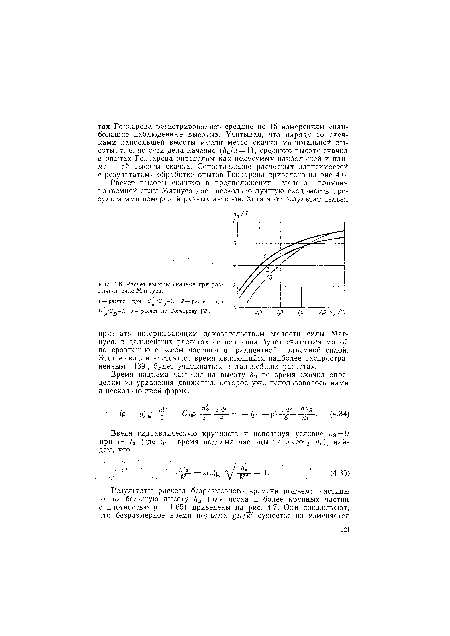 Расчет высоты скачков при раз- х личной силе Магнуса.