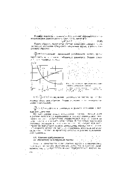 Условие перекатывания, сальтации и взвешивания частиц.