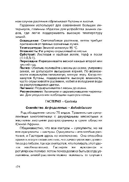 Освещение: Светолюбивое растение, летом требует притенения от прямых солнечных лучей.