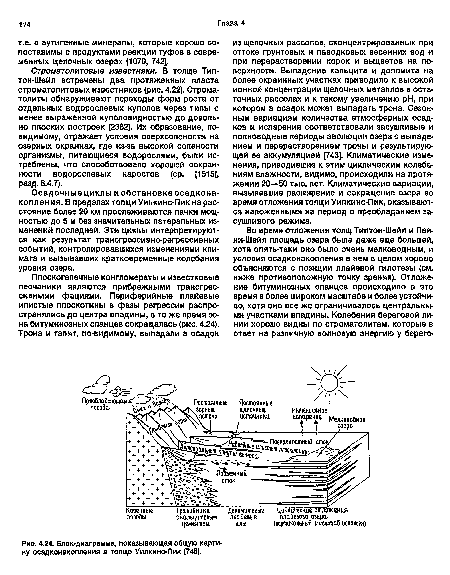Блок-диаграмма, показывающая общую картину осадконакопления в толще Уилкинс-Пик [745].