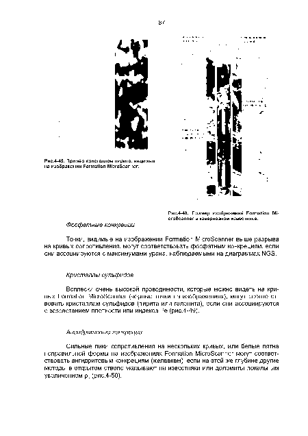 Пример изображений Formation Mi-croScanner в кавернозном известняке.