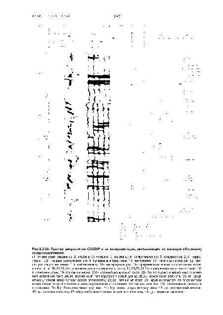 Пример результатов СЕ001Р и их интерпретация, указывающая на эоловую обстановку осадконакоплен ия.