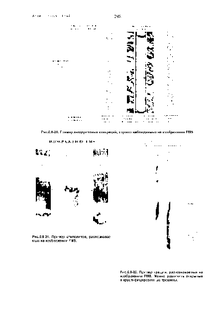 Пример ангидритовых конкреций, хорошо наблюдаемых на изображении РМБ. Н И -» Г г н  П МИ