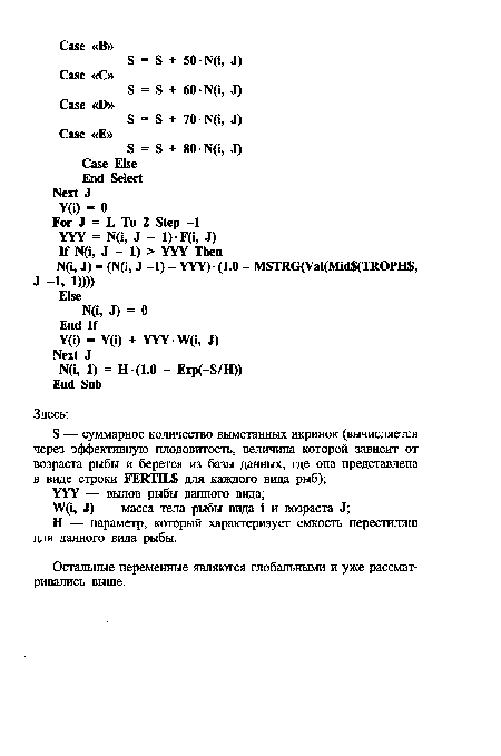 Н — параметр, который характеризует емкость нерестилищ для данного вида рыбы.