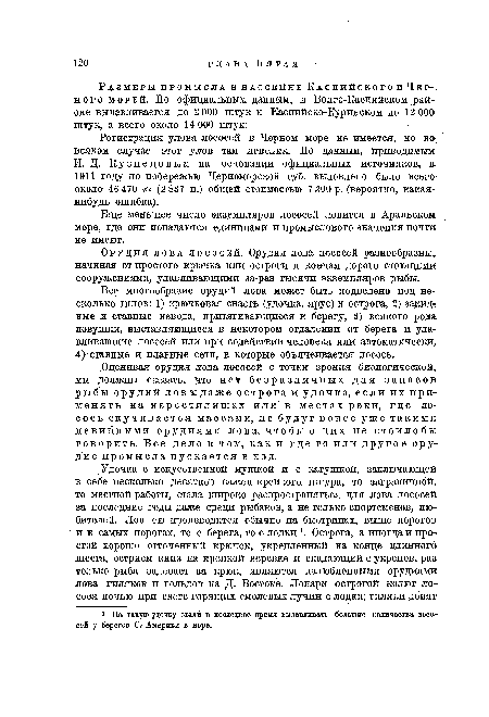 Регистрация улова лососей в Черном море не имеется, но во всяком случае этот улов там невелик. По данным, приводимым И. Д. Кузнецовым на основании официальных источников, в. 1911 году по побережью Черноморской губ. выловлено было всего около 46 470 кг (2 887 п.) общей стоимостью 7 300 р. (вероятно, какая-нибудь ошибка).