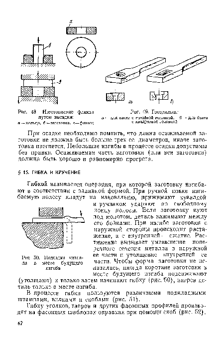 Изготовление фланца путем высадки