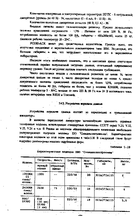 Устройства передачи данных состоят из передающей и принимающей аппаратуры.