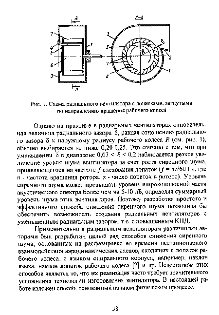 Схема радиального флотатора