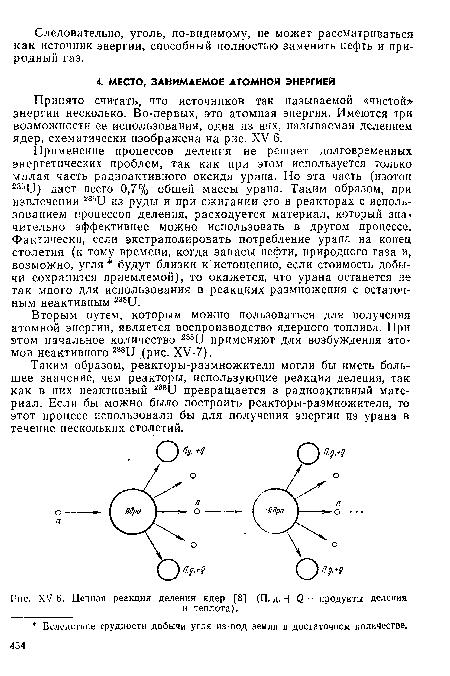 ХУ-6. Цепная реакция деления ядер [8] (П. д. + С? — продукты деления