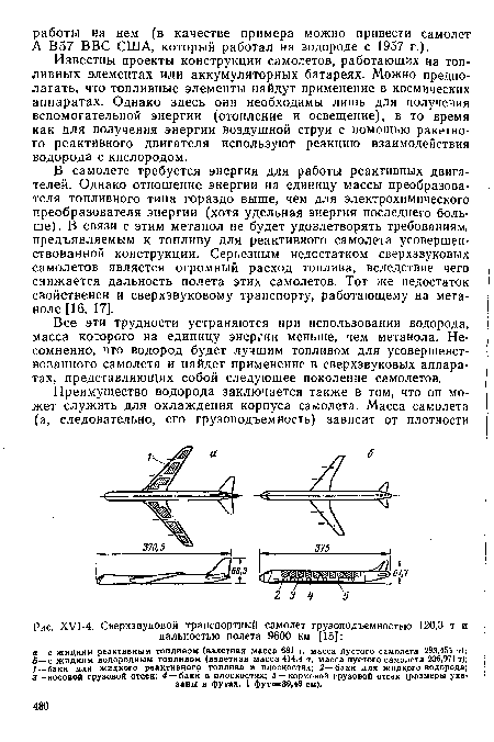 Сверхзвуковой транспортный самолет грузоподъемностью 120,3 т и дальностью полета 9600 км [15]